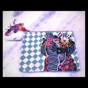 Anthropology Beaded Clutch